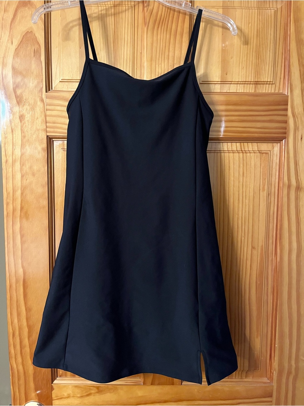 Black Tennis Dress with Spaghetti Straps